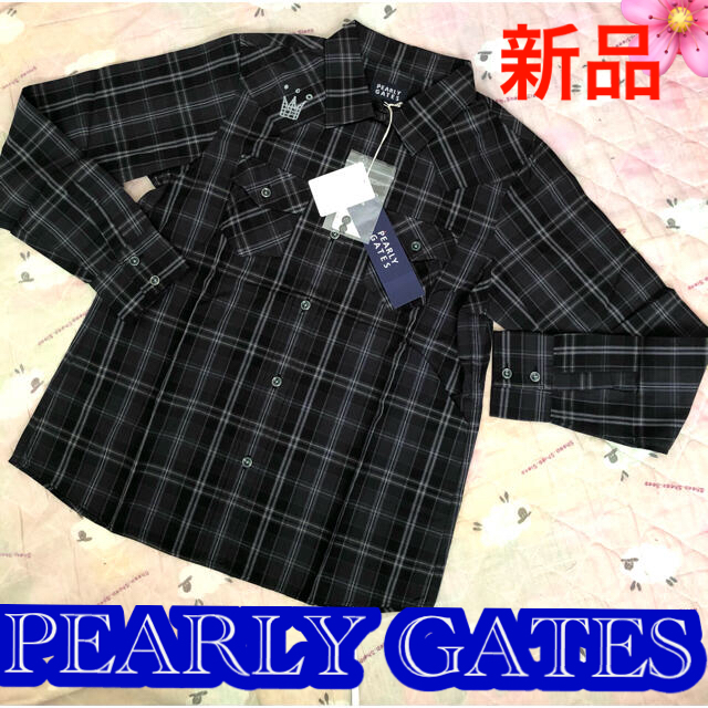 PEARLY GATES(パーリーゲイツ)のPEARLY GATES パーリーゲイツ　新品　長袖シャツ　M 定価15750円 レディースのトップス(シャツ/ブラウス(長袖/七分))の商品写真