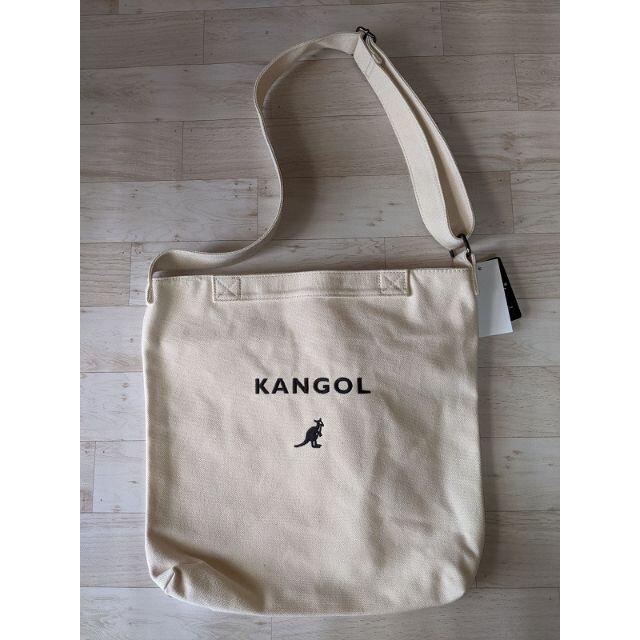 KANGOL(カンゴール)の新品未使用品　KANGOL　コットン　キャンバス　ショルダーバッグ レディースのバッグ(トートバッグ)の商品写真