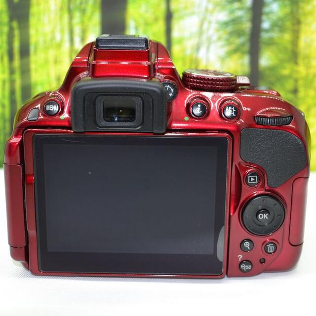 リモコンつき】ニコン D5300☆WiFi機能つき高級ワインレッド☆1418 リモコンつき】ニコン D5300☆WiFi機能つき高級ワインレッド☆1418
