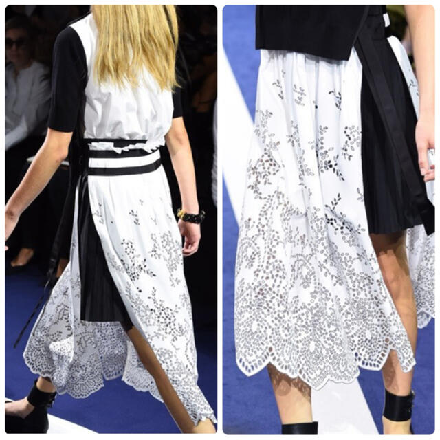 sacai - Sacai 2015 SS ランウェイ ニット レース ドッキング sacai - Sacai 2015 SS ランウェイ ニット レース ドッキング