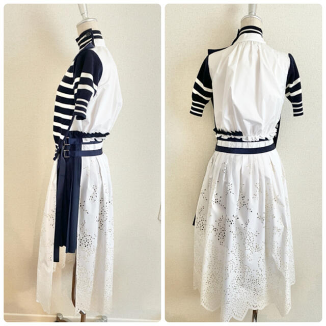 sacai - Sacai 2015 SS ランウェイ ニット レース ドッキング sacai - Sacai 2015 SS ランウェイ ニット レース ドッキング