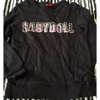 ベビードール(BABYDOLL)のブラックベビド、トレーナー(Tシャツ/カットソー)