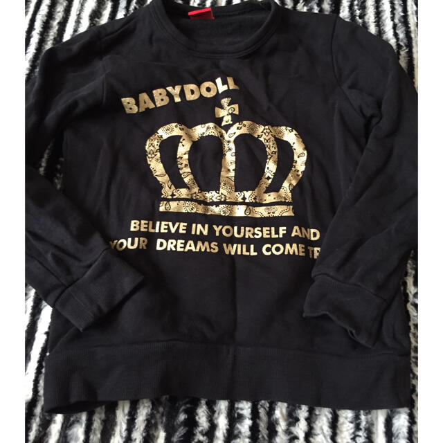 BABYDOLL(ベビードール)の王冠ベビドトレーナー キッズ/ベビー/マタニティのキッズ服男の子用(90cm~)(Tシャツ/カットソー)の商品写真
