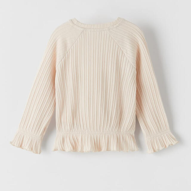 ZARA(ザラ)のソフト　リブT フレア　ZARA キッズ/ベビー/マタニティのベビー服(~85cm)(シャツ/カットソー)の商品写真