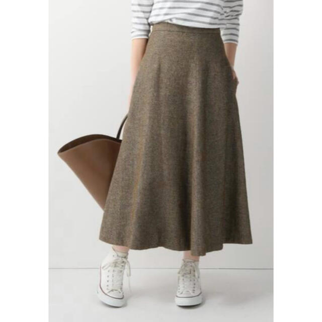 マディソンブルー WOOLLINEN MI-MOLLET フレアスカート - ロングスカート