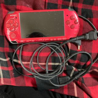 プレイステーションポータブル(PlayStation Portable)のSONY PSP 3000レッド(携帯用ゲーム機本体)