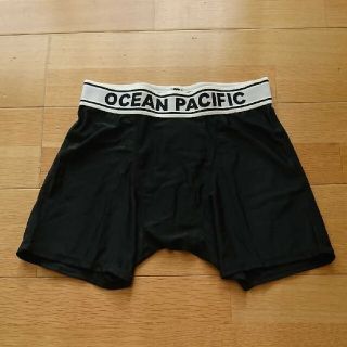 オーシャンパシフィック(OCEAN PACIFIC)の新品 OP メンズ サポーター トランクス XL 水着 ブラック ホワイト(水着)