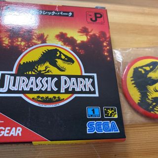 セガ(SEGA)の2/7までの出品　ゲームギア　ソフト　ジュラシックパーク　バッジ　セット(携帯用ゲームソフト)