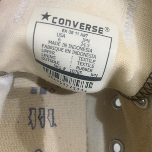 CONVERSE(コンバース)のコンバース オールスター ブラウン×ピンクドット柄 レデイース サイズ24.5 レディースの靴/シューズ(スニーカー)の商品写真