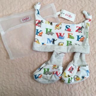 キャスキッドソン(Cath Kidston)のキャスキッドソン ベビー 靴下 帽子 セット(帽子)