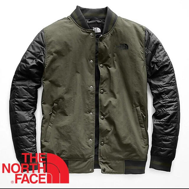 THE NORTH FACE(ザノースフェイス)のノースフェイス■  XLスタジアムジャケット グリーン 海外限定 スタジャン メンズのジャケット/アウター(ダウンジャケット)の商品写真