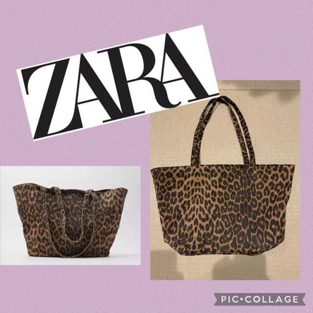 ZARA(ザラ)のZARA 完売品　ヒョウ柄トートバッグ レディースのバッグ(トートバッグ)の商品写真