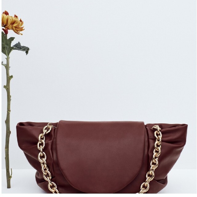 定番人気得価 ZARA - 新品未使用 ZARA リアルレザー ショルダーバッグ