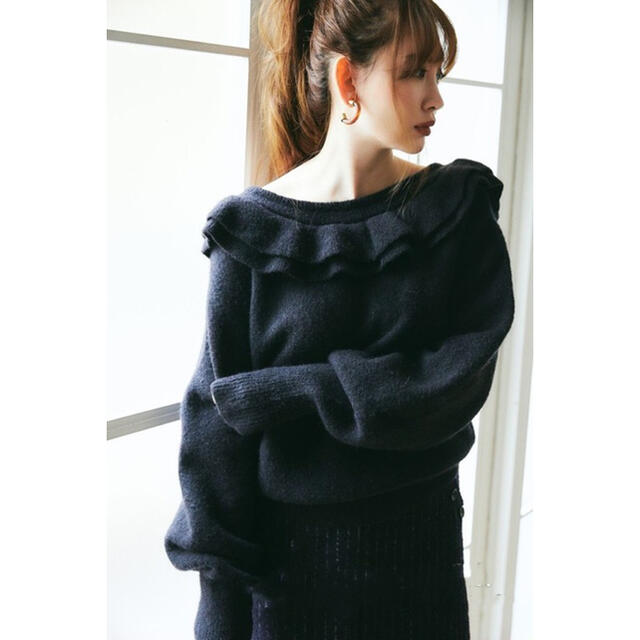 ニット/セーターLace Up Wool-blend Pullover 2021春 小嶋陽菜