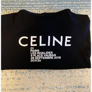 超美品 確実正規品 CELINE セリーヌ パーカー バックロゴ スウェット