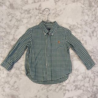 ポロラルフローレン(POLO RALPH LAUREN)のラルフローレン　2T グリーンチェックシャツ(ブラウス)