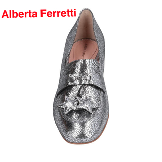 アルベルタフェレッティ(ALBERTA FERRETTI)のアルベルタフェレッティ シルバー　ローファー 新品　37(ローファー/革靴)