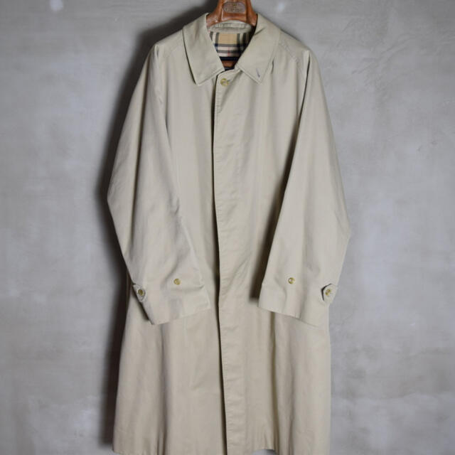 80s vintage Burberry balmacaan coat 一枚袖