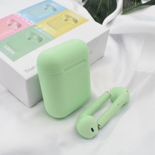 グリーン 緑 イヤホン Bluetooth ワイヤレスイヤホン inpods12(ヘッドフォン/イヤフォン)