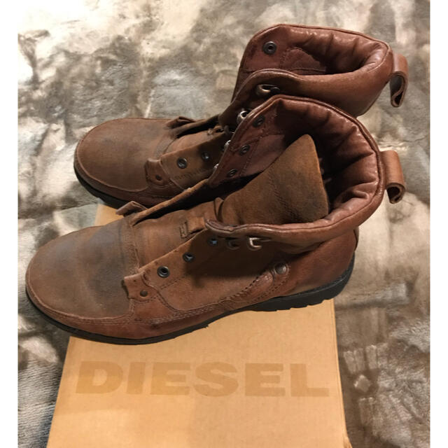 DIESEL(ディーゼル)のディーゼル　ダメージスゥエード　ワークブーツ　25.5cm メンズの靴/シューズ(ブーツ)の商品写真