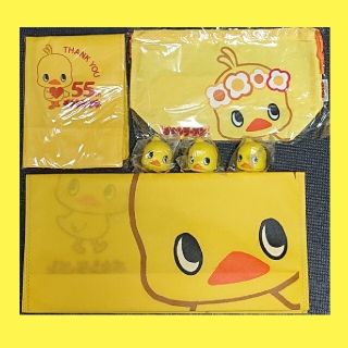 ニッシンショクヒン(日清食品)のひよこちゃん 5種7点セット(キャラクターグッズ)