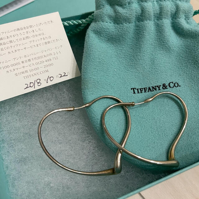 います Tiffany ハート フープ ピアス ミディアムの通販 by m｜ティファニーならラクマ & Co. - オープン らとっても