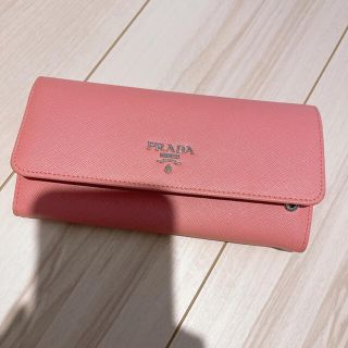 プラダ(PRADA)のPRADA サフィアーノ ピンク(財布)