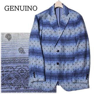 イセタン(伊勢丹)の 《GENUINO》新品 三越伊勢丹取扱 ペイズリー柄2Bジャケット A5(M)(テーラードジャケット)