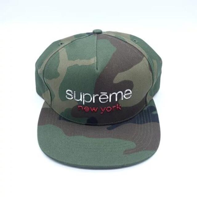 SUPREMEシュプリームSUPREME  CHROME CLASSIC LOGO 5-PANEL CAP