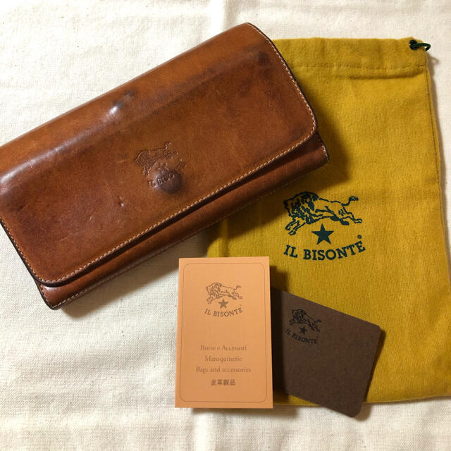 IL BISONTE - イルビゾンテ 財布 長財布 がま口 がまぐち ヌメの IL BISONTE - イルビゾンテ 財布 長財布 がま口 がまぐち ヌメの
