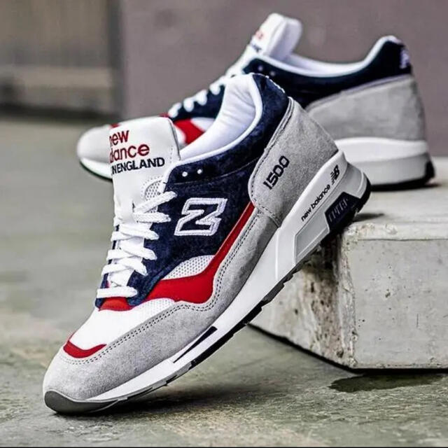 New Balance(ニューバランス)の英国製M1500GWR 25.5cmグレーxトリコカラー 新品イギリス製 メンズの靴/シューズ(スニーカー)の商品写真