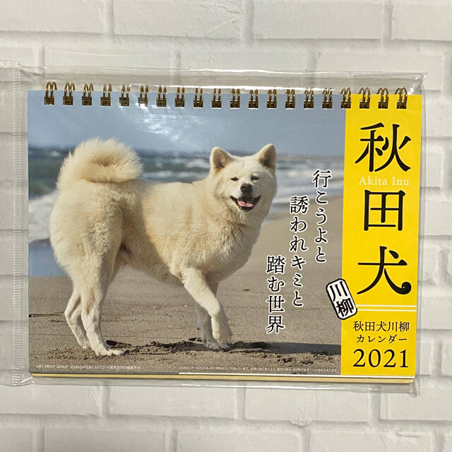 新品 21年秋田犬卓上カレンダーの通販 By Rak Shop ラクマ