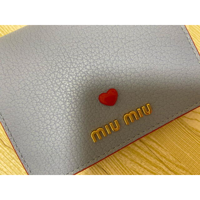miumiu(ミュウミュウ)のミュウミュウ miu miu 三つ折り財布 ブルー　5MV204 その他のその他(その他)の商品写真