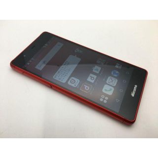 フジツウ(富士通)のSIMフリーdocomo arrows Be F-05J レッド◆美品◆74(スマートフォン本体)