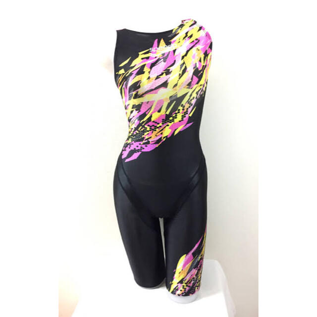SPEEDO(スピード)のレディース競泳用水着　SPEED Sサイズ　水着　ピンク　イエロー レディースの水着/浴衣(水着)の商品写真
