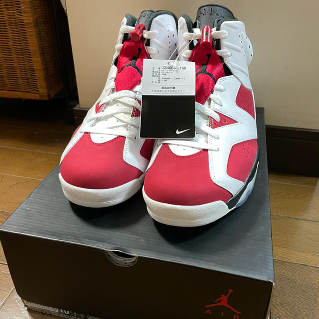 スニーカー新品未使用　AIR JORDAN 6 RETRO カーマイン