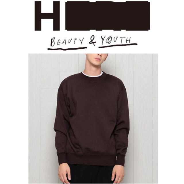 H beauty&youth  ［ CREW NECK SWEAT ］Ｍ