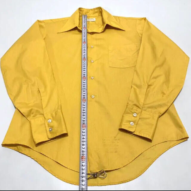 カラーシャツ ヴィンテージ 黄色 メンズのトップス(シャツ)の商品写真