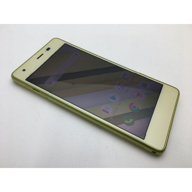 SIMフリー美品au Qua phone QZ KYV44 シトラスレモン78