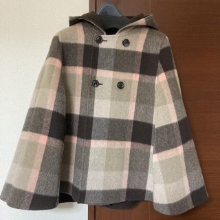 バーバリーブルーレーベル(BURBERRY BLUE LABEL)のブルーレーベル　クレストブリッジ    リバーシブル　ポンチョ(ポンチョ)