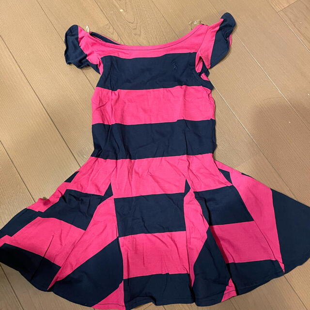 Ralph Lauren(ラルフローレン)のラルフローレン　ワンピース　新品　ボーダー キッズ/ベビー/マタニティのキッズ服女の子用(90cm~)(ワンピース)の商品写真