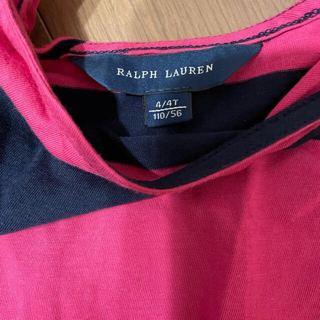 Ralph Lauren(ラルフローレン)のラルフローレン　ワンピース　新品　ボーダー キッズ/ベビー/マタニティのキッズ服女の子用(90cm~)(ワンピース)の商品写真