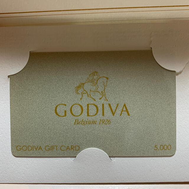 chocolate(チョコレート)のGODIVA ゴディバギフトカード5000円分 チケットの優待券/割引券(フード/ドリンク券)の商品写真