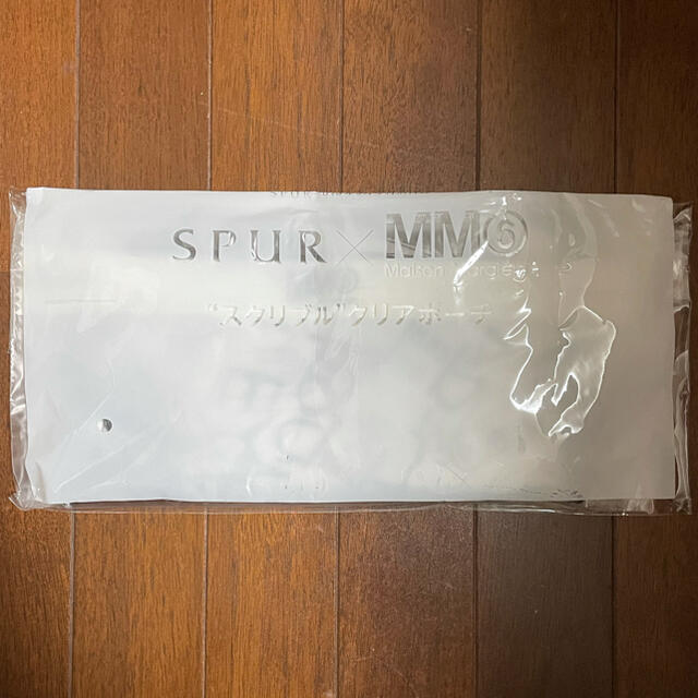 Maison Martin Margiela(マルタンマルジェラ)の【新品・未開封】SPUR付録　mm6 マルジェラ　スクリブル クリアポーチ レディースのファッション小物(ポーチ)の商品写真