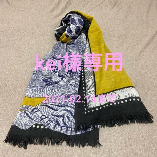 イアパピヨネ(ear PAPILLONNER)のkei様専用【試着のみ•未使用】イヌイトゥーシュ　ウール大判ストール(ストール/パシュミナ)