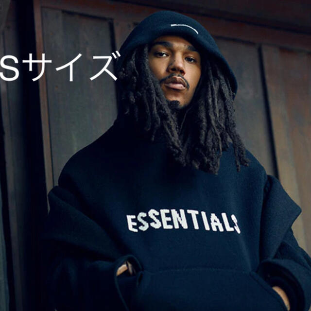 FEAR OF GOD - FOG Essentials Knit Hoodie Black Sの通販 by kyaici's ...