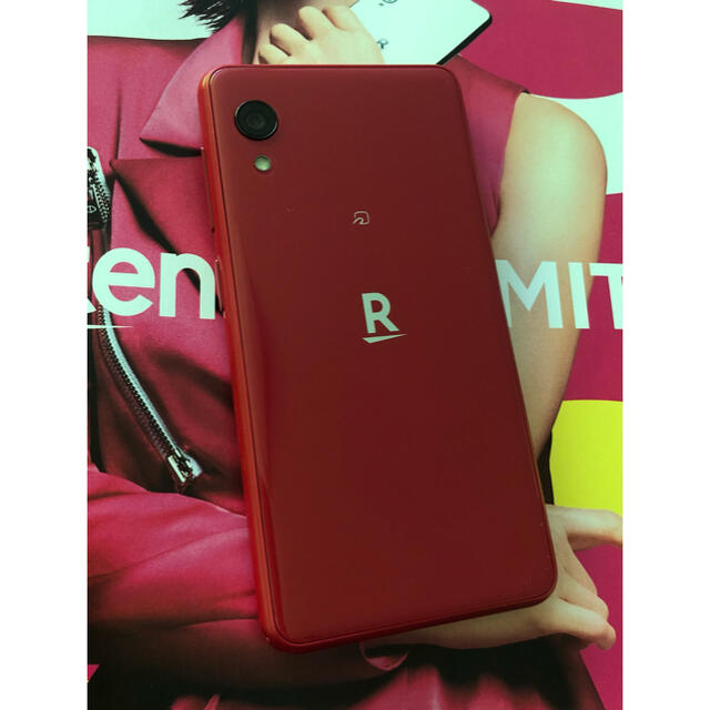 Rakuten(ラクテン)のほのぴー様専用　楽天ミニ　クリムゾンレッド スマホ/家電/カメラのスマートフォン/携帯電話(スマートフォン本体)の商品写真