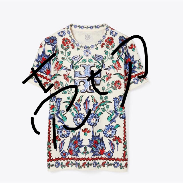 Tory Burch(トリーバーチ)のトリーバーチ　ポーセリン シスル ロゴ Tシャツ   レディースのトップス(Tシャツ(半袖/袖なし))の商品写真