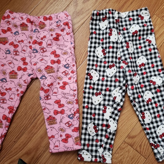 ハローキティ(ハローキティ)のハローキティ ２枚セット ズボン キッズ/ベビー/マタニティのキッズ服女の子用(90cm~)(パンツ/スパッツ)の商品写真