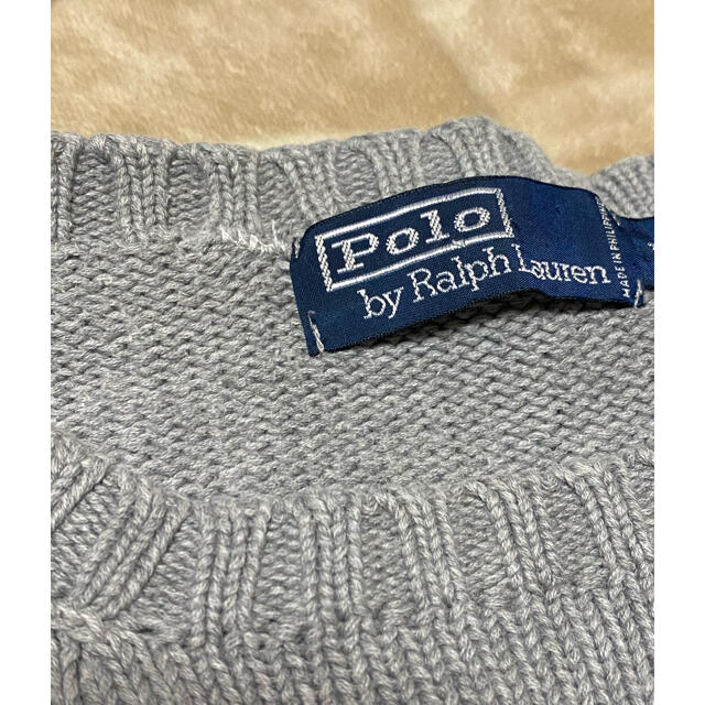 POLO RALPH LAUREN(ポロラルフローレン)のポロラルフローレン　ニット　グレー メンズのトップス(ニット/セーター)の商品写真